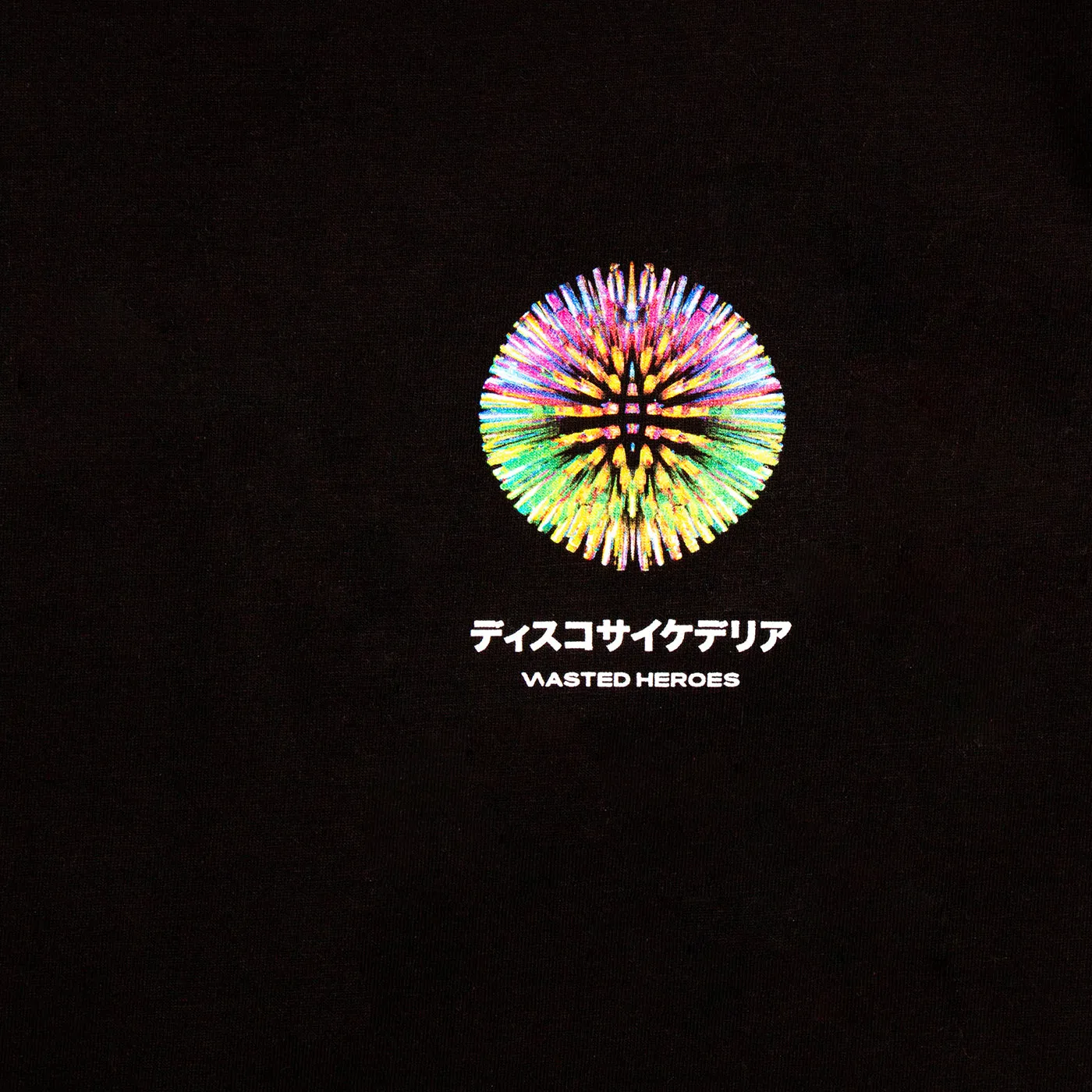 031 Disco Psychedelia Back Print - Tshirt - Black