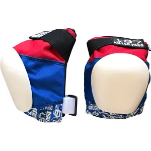 187 Pro Knee Pads Junior - Red/White/Blue