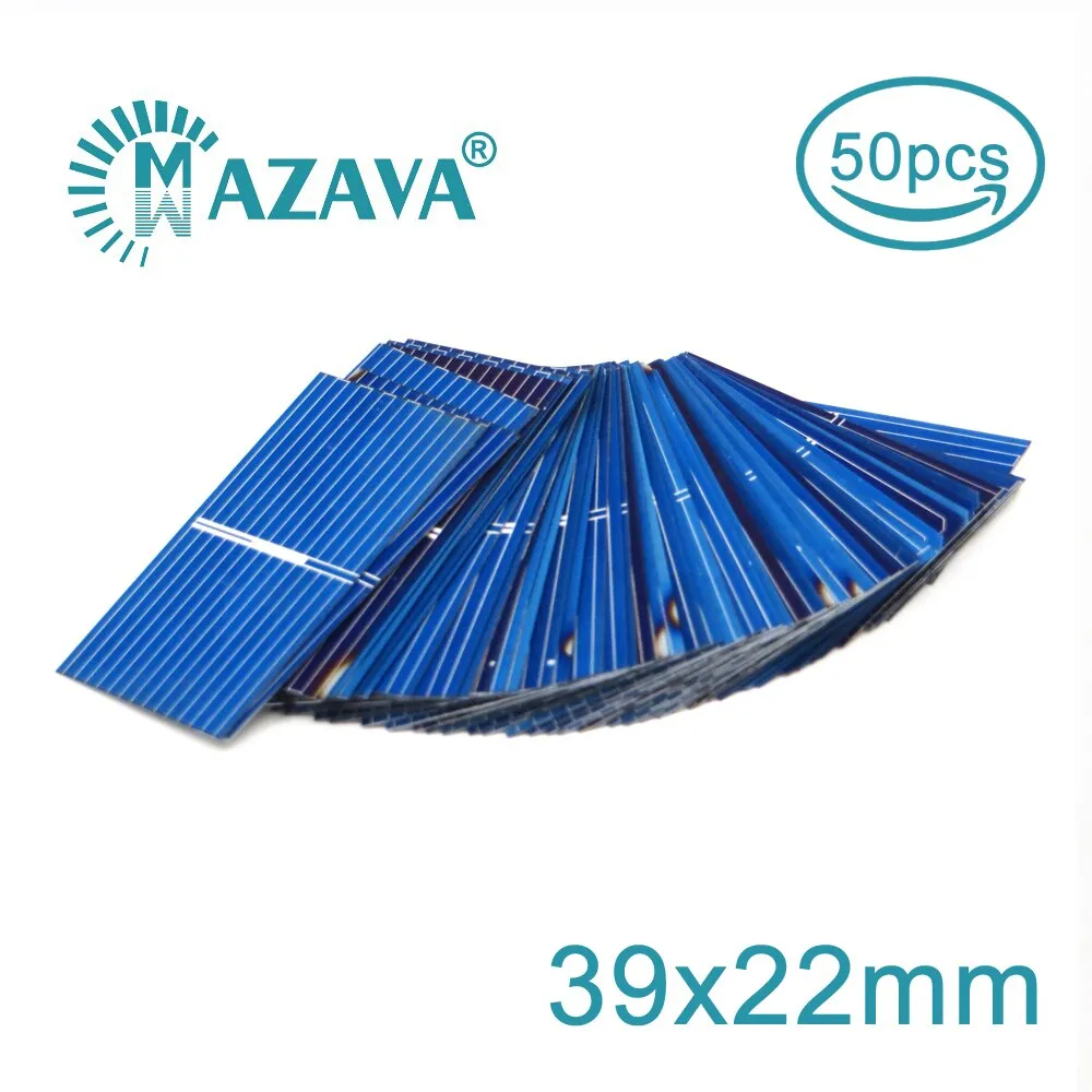 50 pcs Solar Cells DIY Charger Polycrystalline Battery Charge 5V 6V 9V 12V C60 5/6 inch Mono Poly Solar Panels Education Study