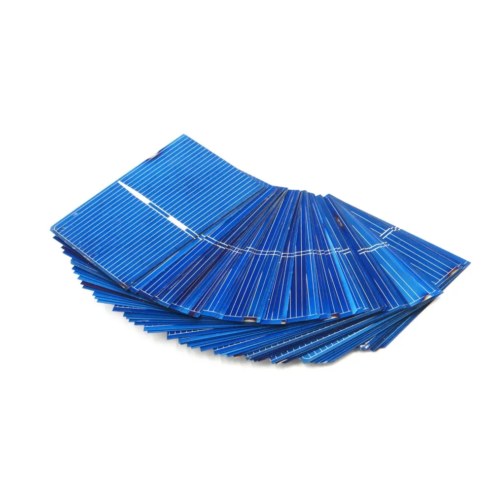 50 pcs Solar Cells DIY Charger Polycrystalline Battery Charge 5V 6V 9V 12V C60 5/6 inch Mono Poly Solar Panels Education Study