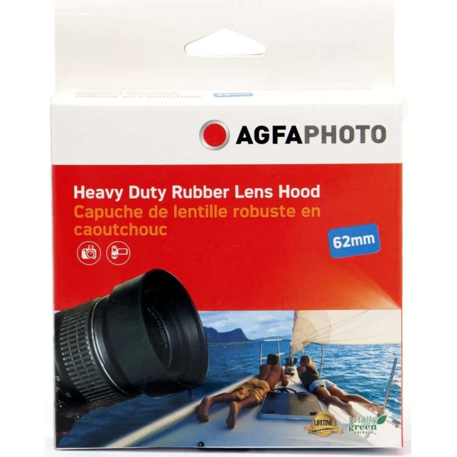 62mm Heavy Duty Rubber Lens Hood