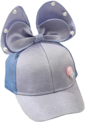 Babymoon Rabbit Ears Summer Cap Hat - Blue