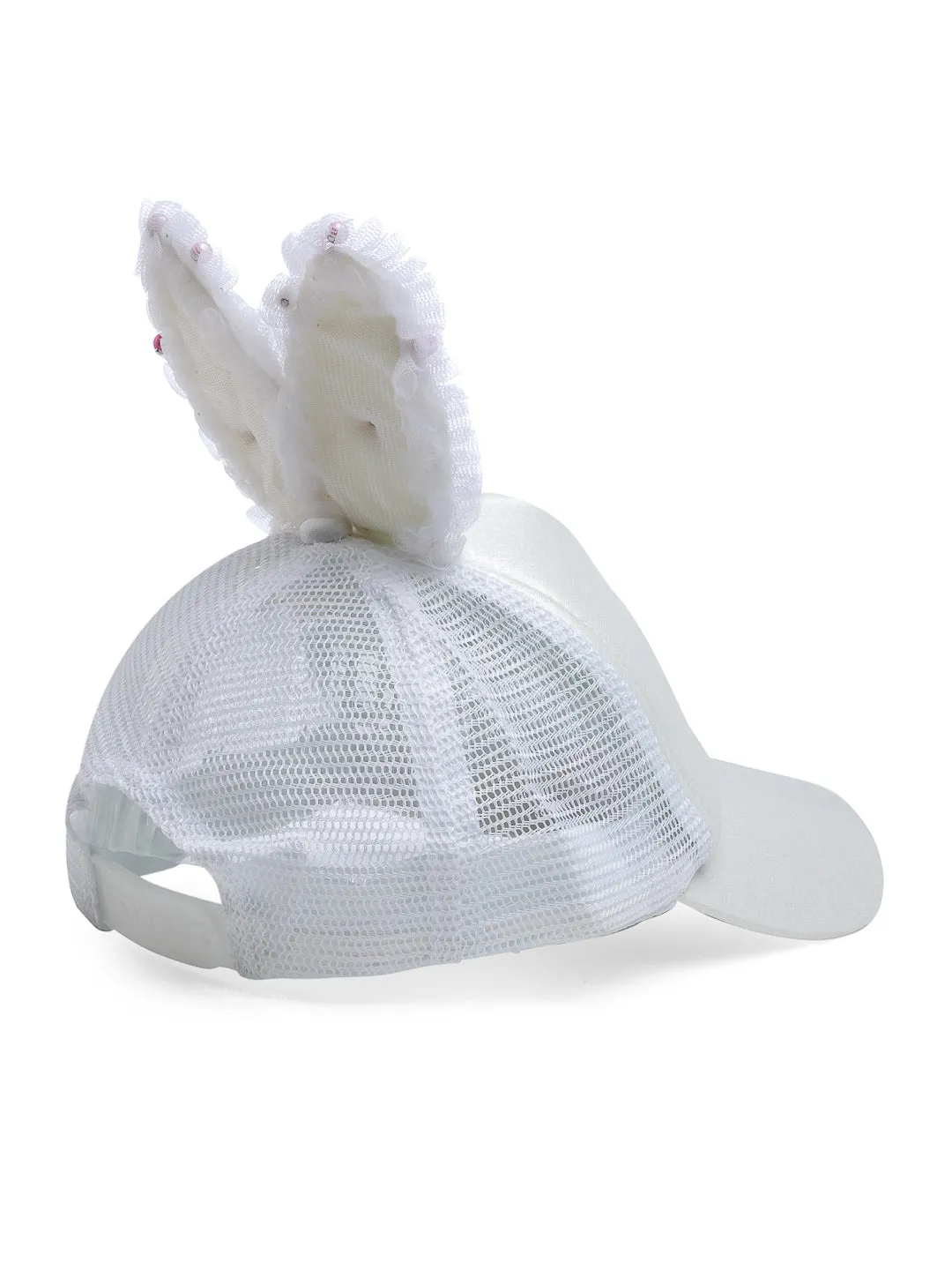 Babymoon Rabbit Ears Summer Cap Hat - White