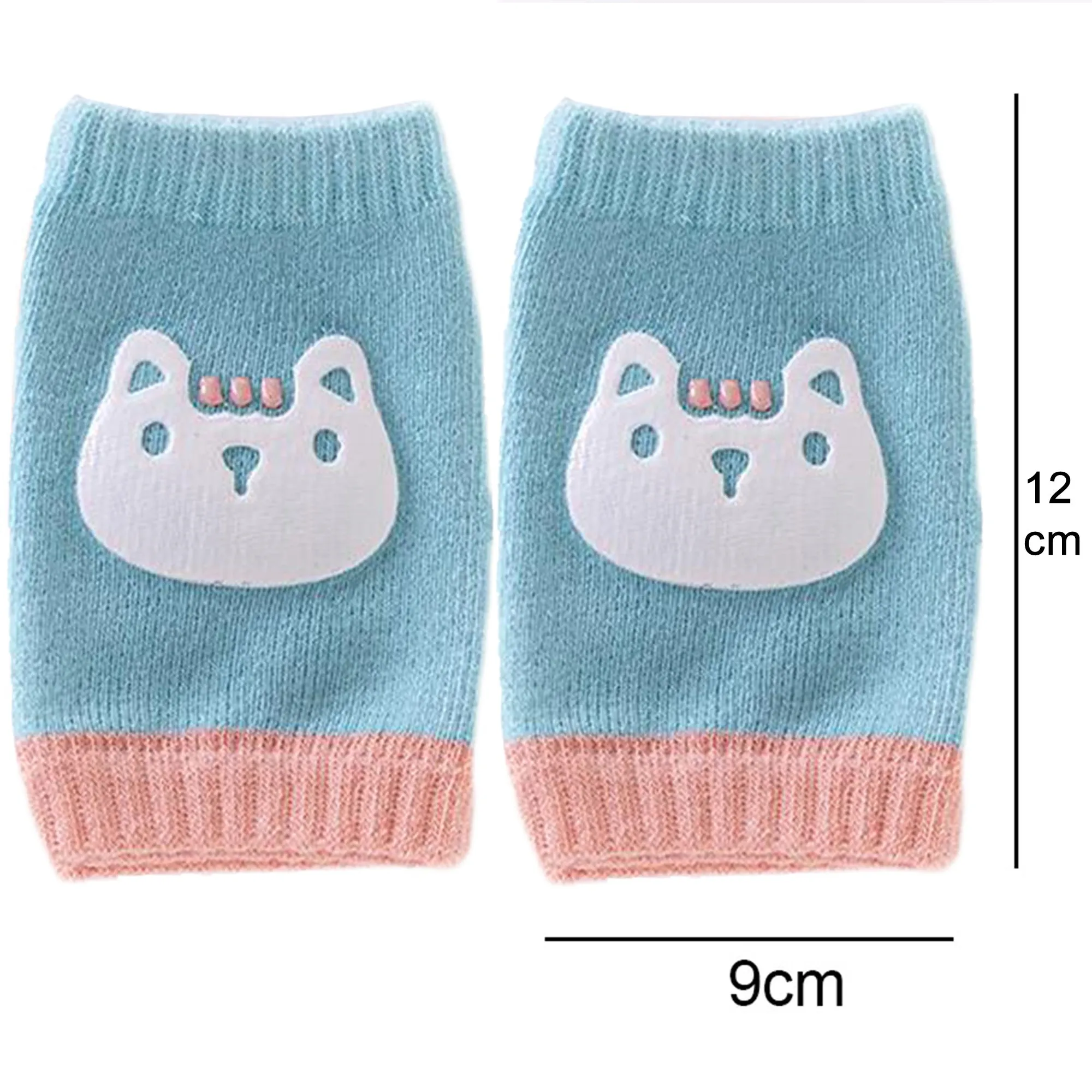 Babymoon | Set of 3 | Designer Baby Kneepads for Protection Knee Pads for Crawling, Anti-Slip Safety Protector | Penguin | Cat | Tiger