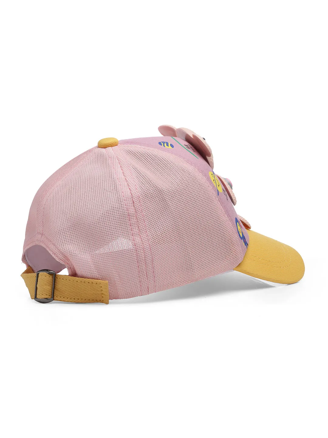 Babymoon Teddy Summer Cap Hat For Baby Kids - Pink