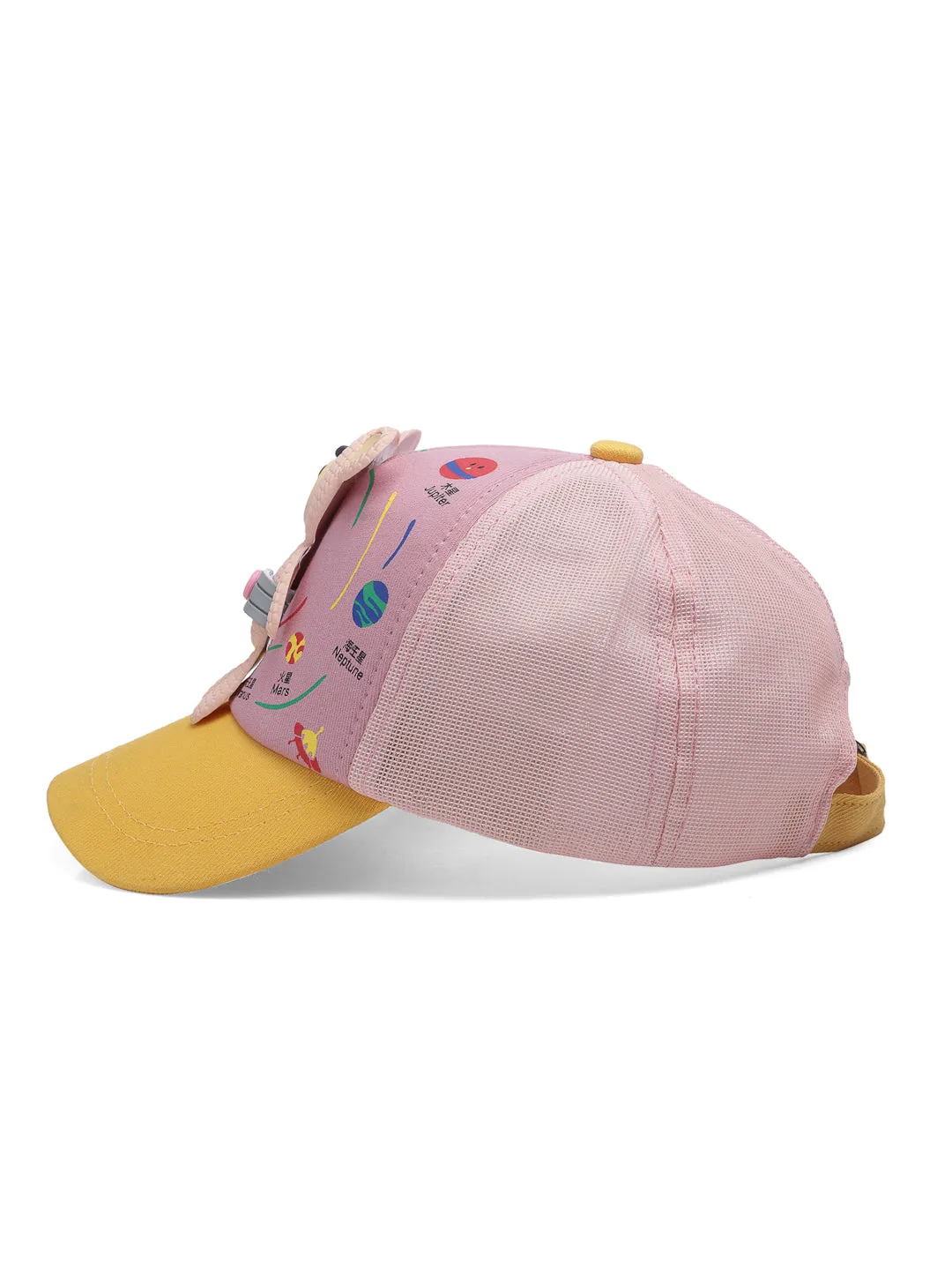 Babymoon Teddy Summer Cap Hat For Baby Kids - Pink