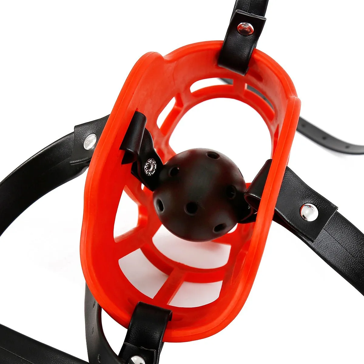 BDSM dog Muzzle harness with ball gag