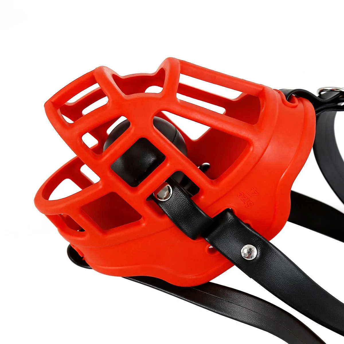 BDSM dog Muzzle harness with ball gag