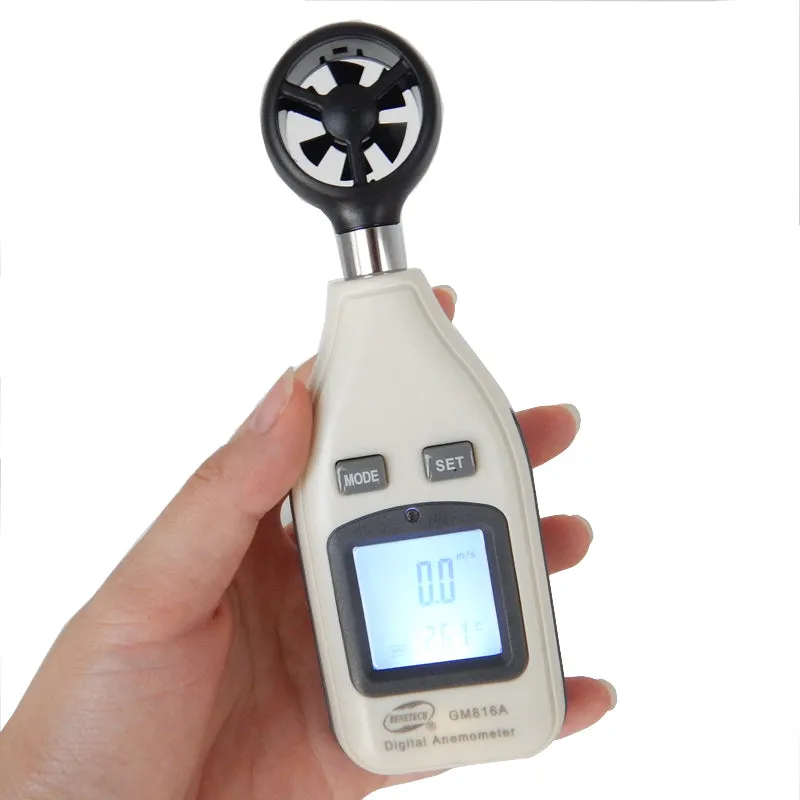 Benetech GM816A Digital Wind Speed Anemometer with Wind Chill Temperature Thermometer Function