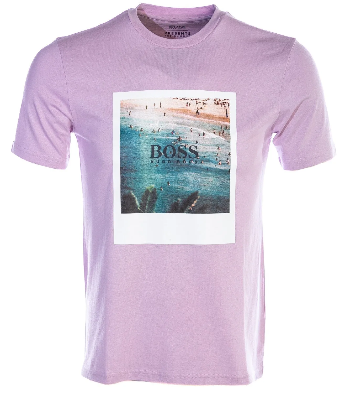 BOSS Tsummer 4 T Shirt in Pink