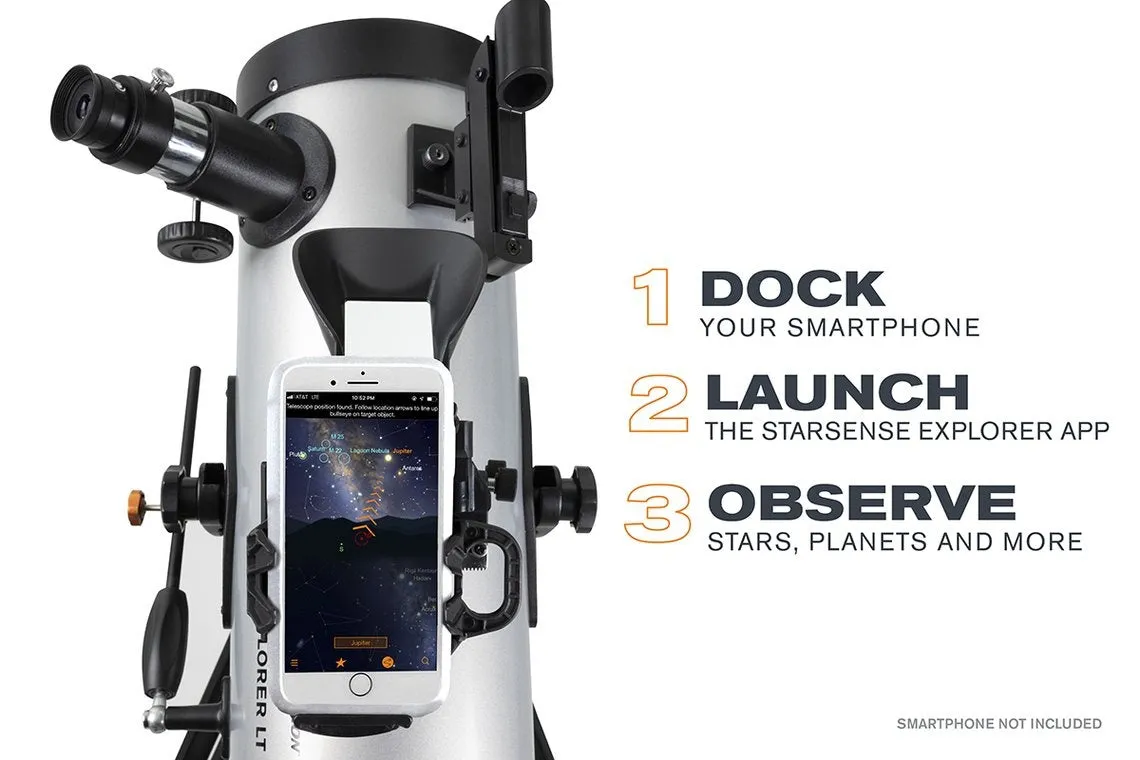 Celestron StarSense Explorer LT 114AZ Smartphone App-Enabled Newtonian Reflector Telescope