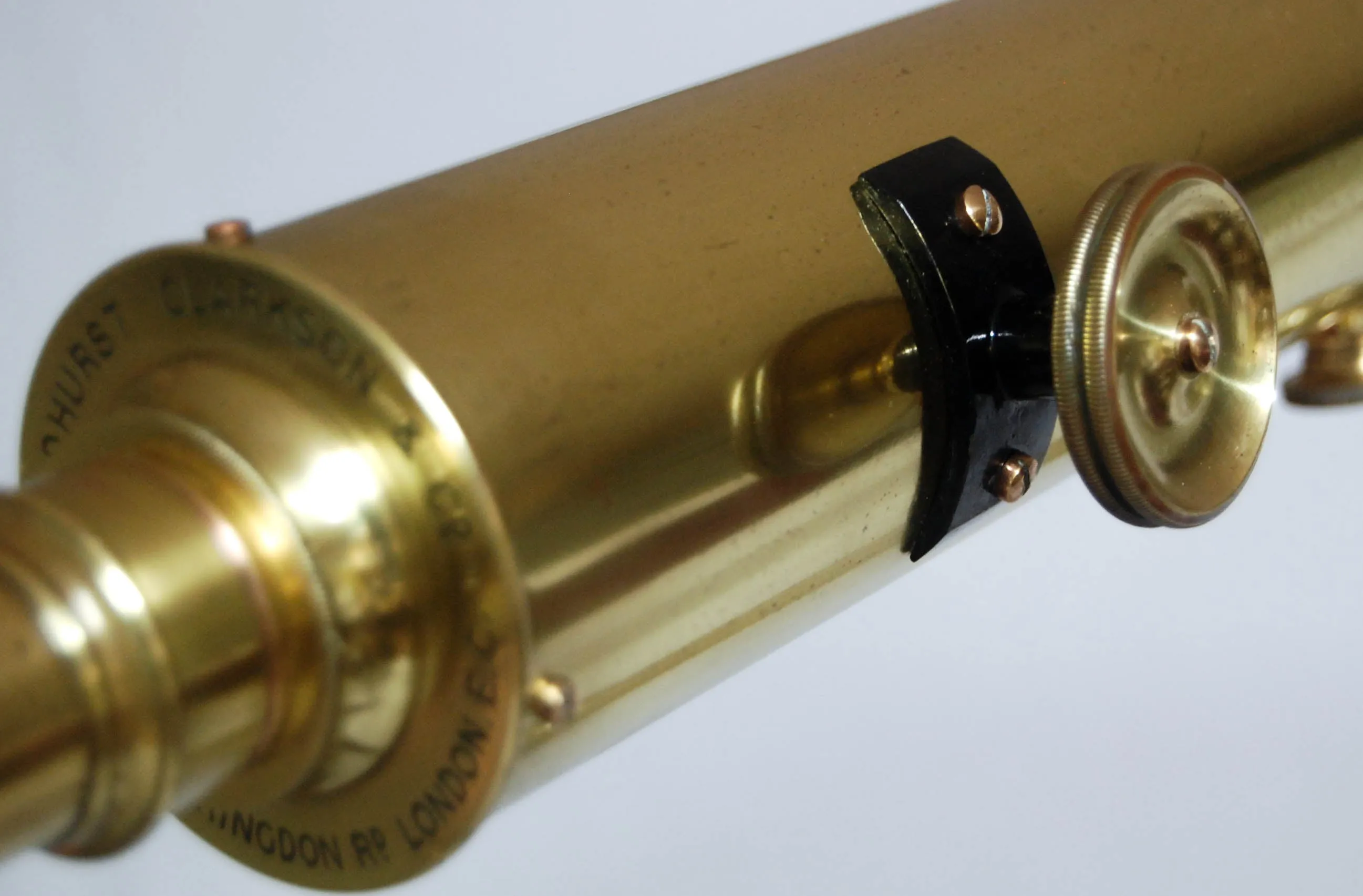 Edwardian Library Telescope on Stand by Broadhurst Clarkson & Co London