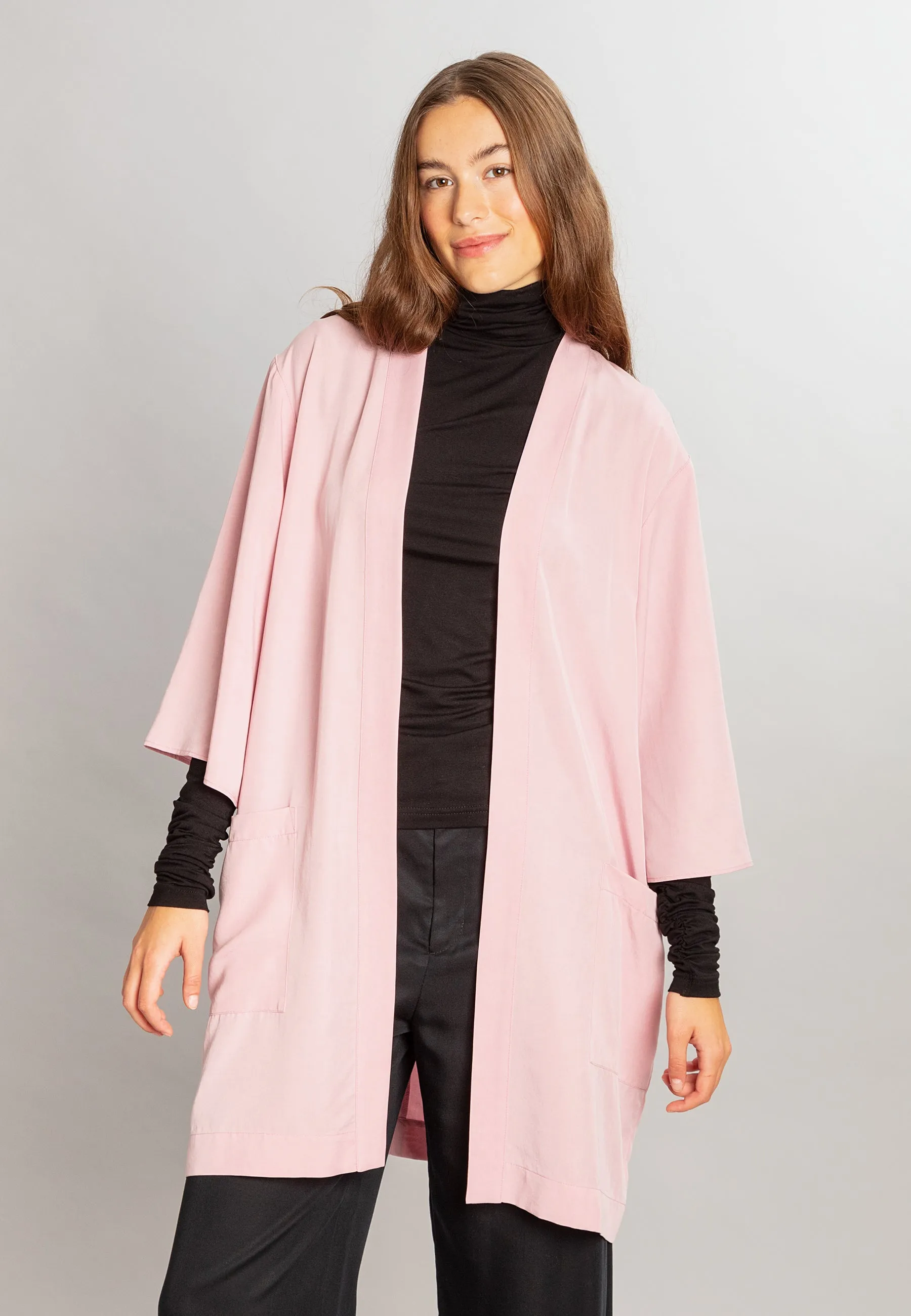 Erika Robe Jacket Peony Pink