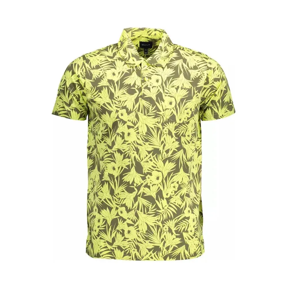 Gant Yellow Cotton Men Polo Shirt