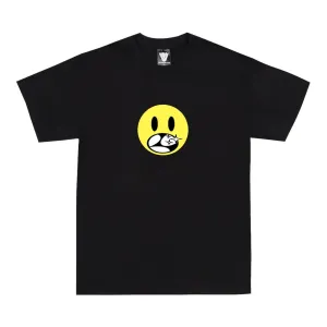 HAPPY FACE T SHIRT BLACK