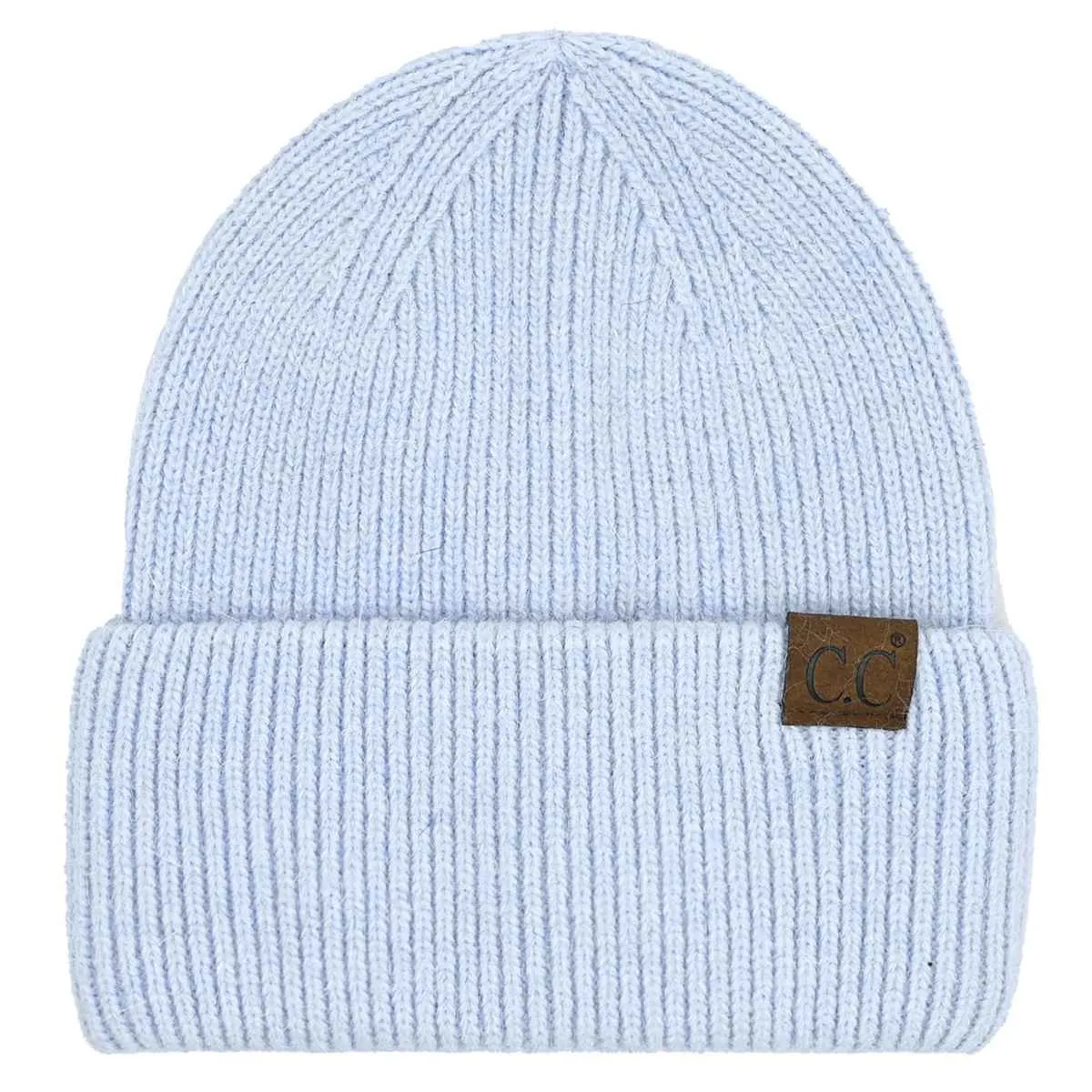 HTS0007 Monica Ribbed Double Cuff Beanie