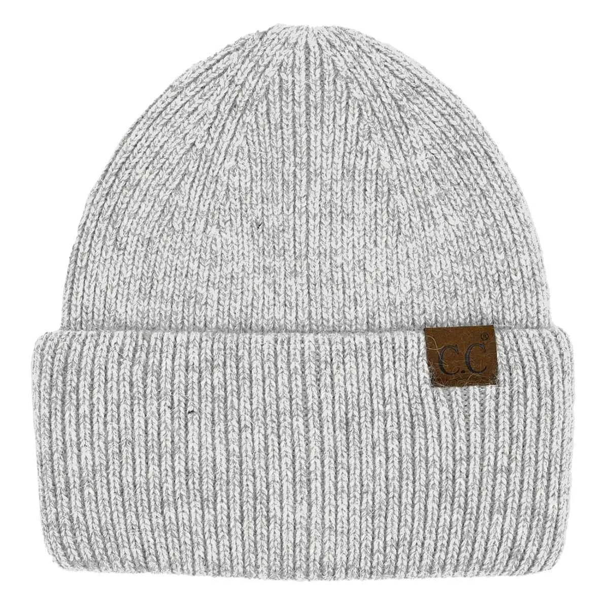 HTS0007 Monica Ribbed Double Cuff Beanie