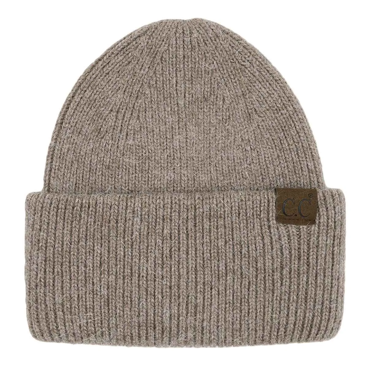 HTS0007 Monica Ribbed Double Cuff Beanie