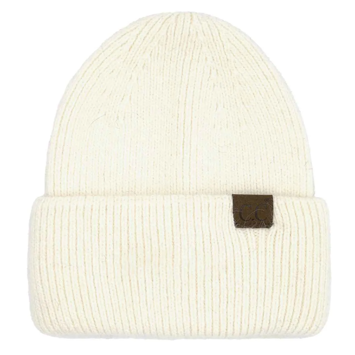 HTS0007 Monica Ribbed Double Cuff Beanie