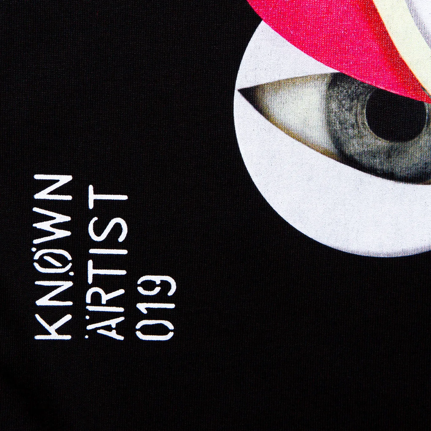 Known Artist 019 Front Print - Tshirt - Black