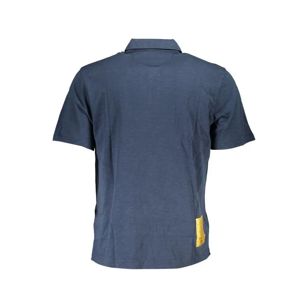 La Martina Classic Short-Sleeved Blue Polo