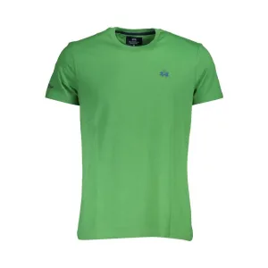 La Martina Green Cotton Men T-Shirt