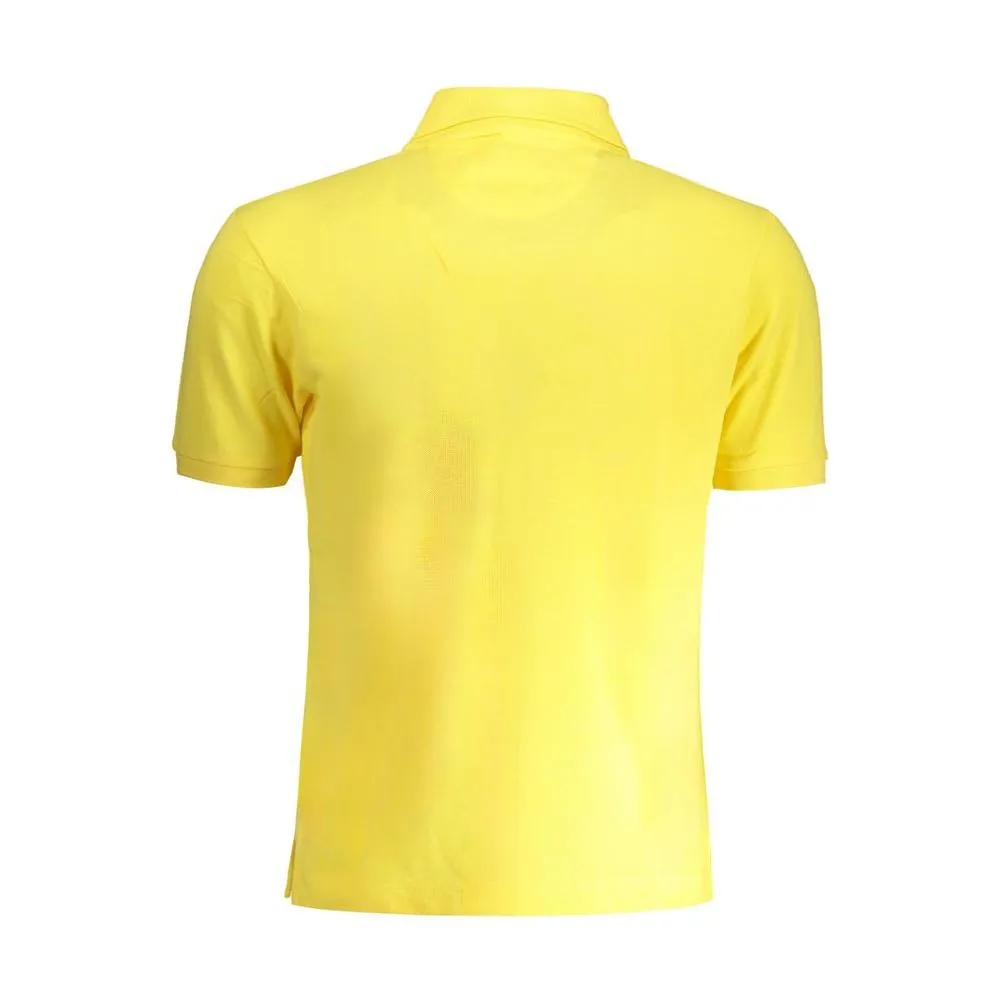 La Martina Yellow Cotton Polo Shirt