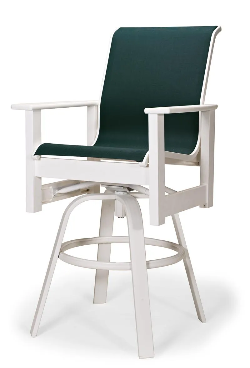 Leeward MGP Sling Bar Height Swivel Arm Chair