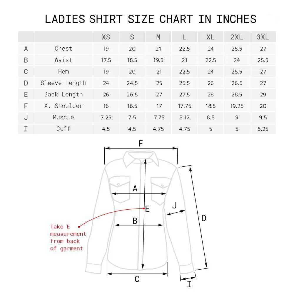 [LEVEL 2 PROTECTION] Road Armor™ Ladies Protective Shirt Solid Colors