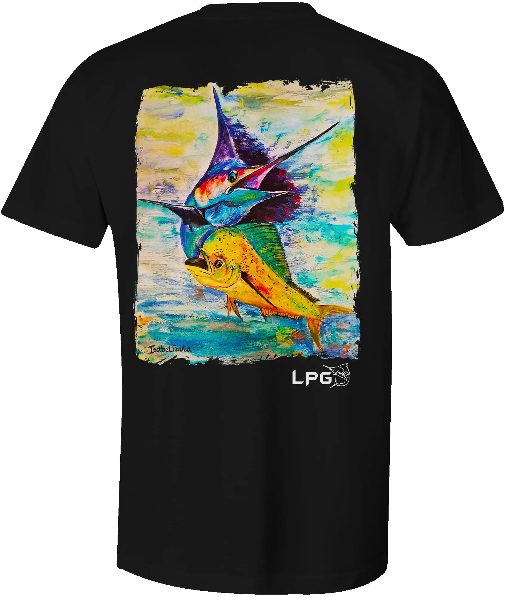 LPG Apparel Co. Sailfish  Mahi Combo Big Game Fishing Cotton T-shirt