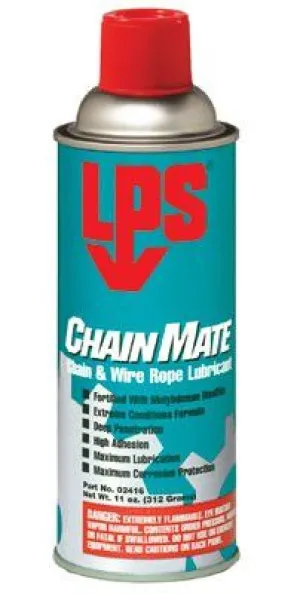 LPS 02416 ChainMate Chain and Wire Rope Lubricants, 16 oz Aerosol Can (12 Cans)