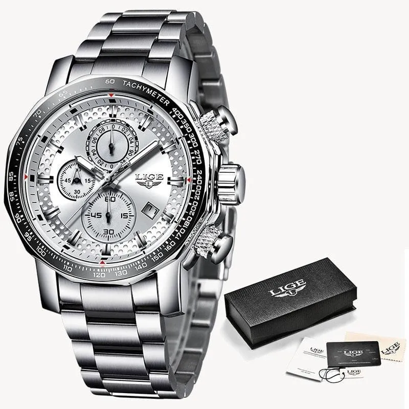 Mens Luxury Quartz Waterproof Watch