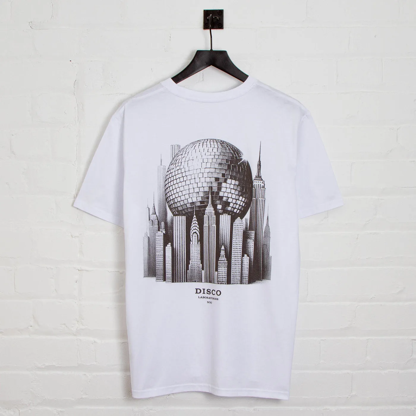 Metropolis Disco Labs NYC Back Print - Tshirt - White