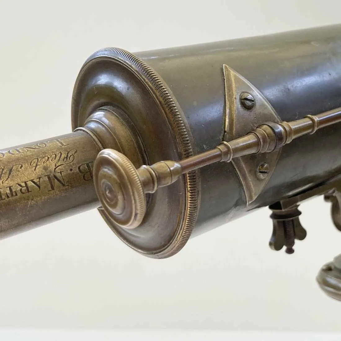 Mid Eighteenth Century Cased Gregorian Reflecting Telescope by Benjamin Martin of Fleet Street