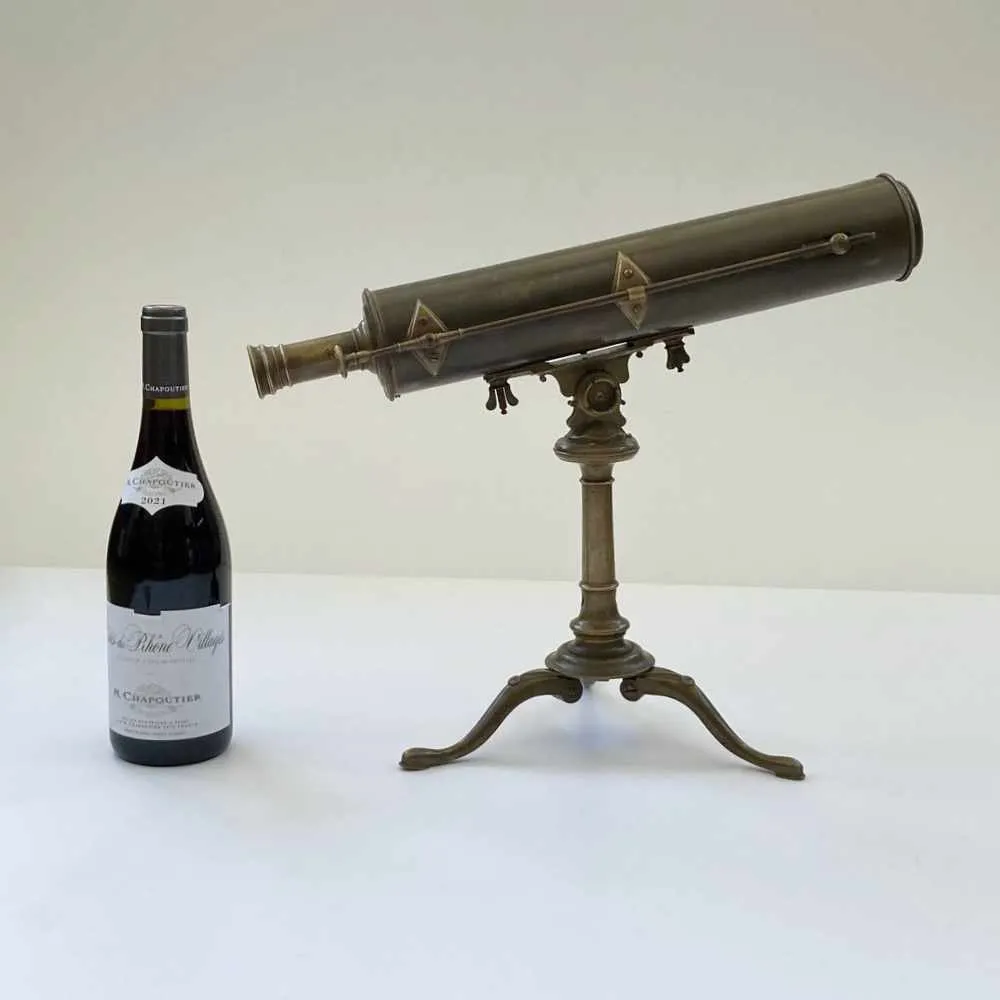 Mid Eighteenth Century Cased Gregorian Reflecting Telescope by Benjamin Martin of Fleet Street