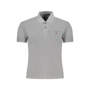 Napapijri Gray Cotton Polo Shirt