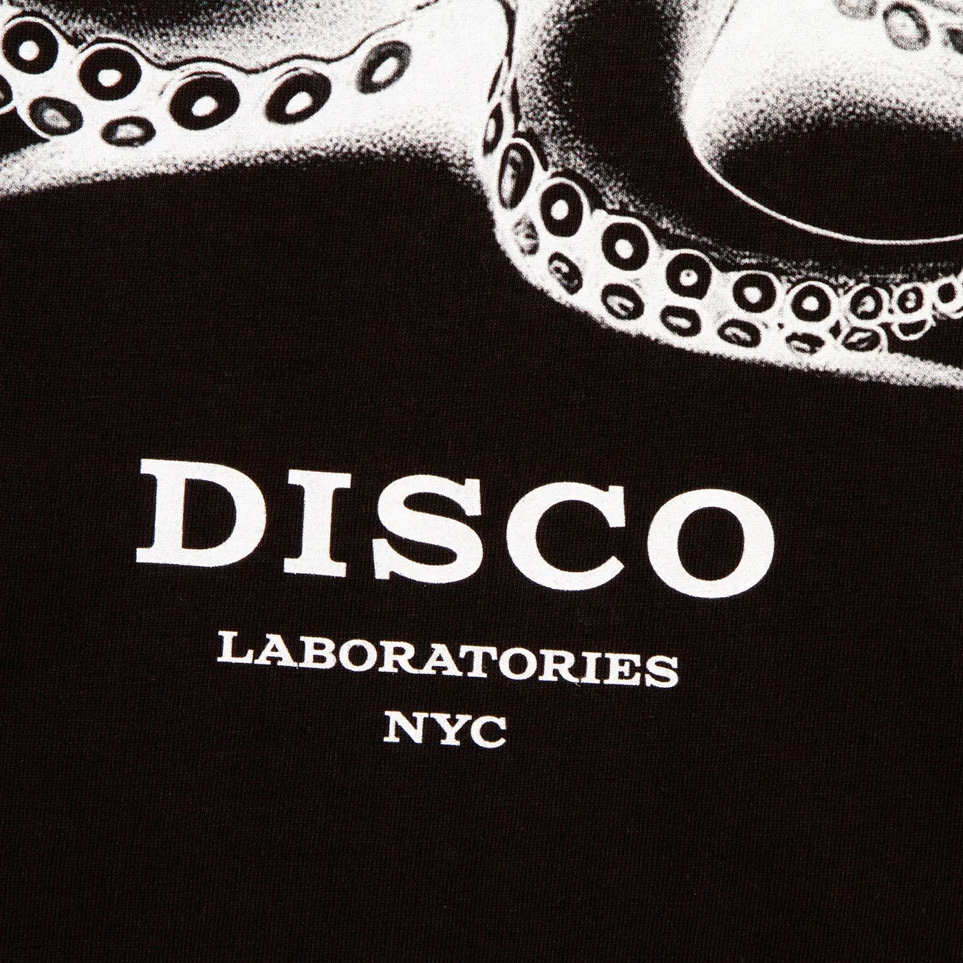 Octo Disco Labs NYC Front Print - Tshirt - Black