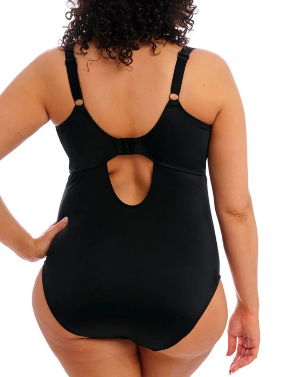 Plain Sailing Plunge Swimsuit - Black