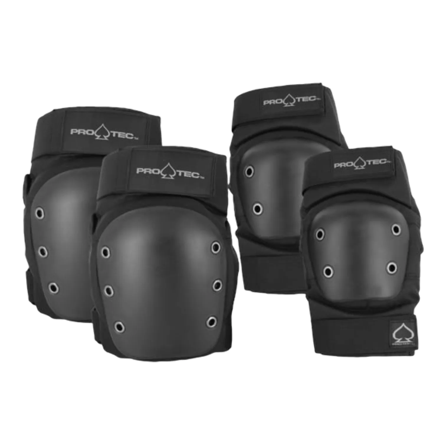 Pro-Tec Street Knee and Elbow Pad Set Black