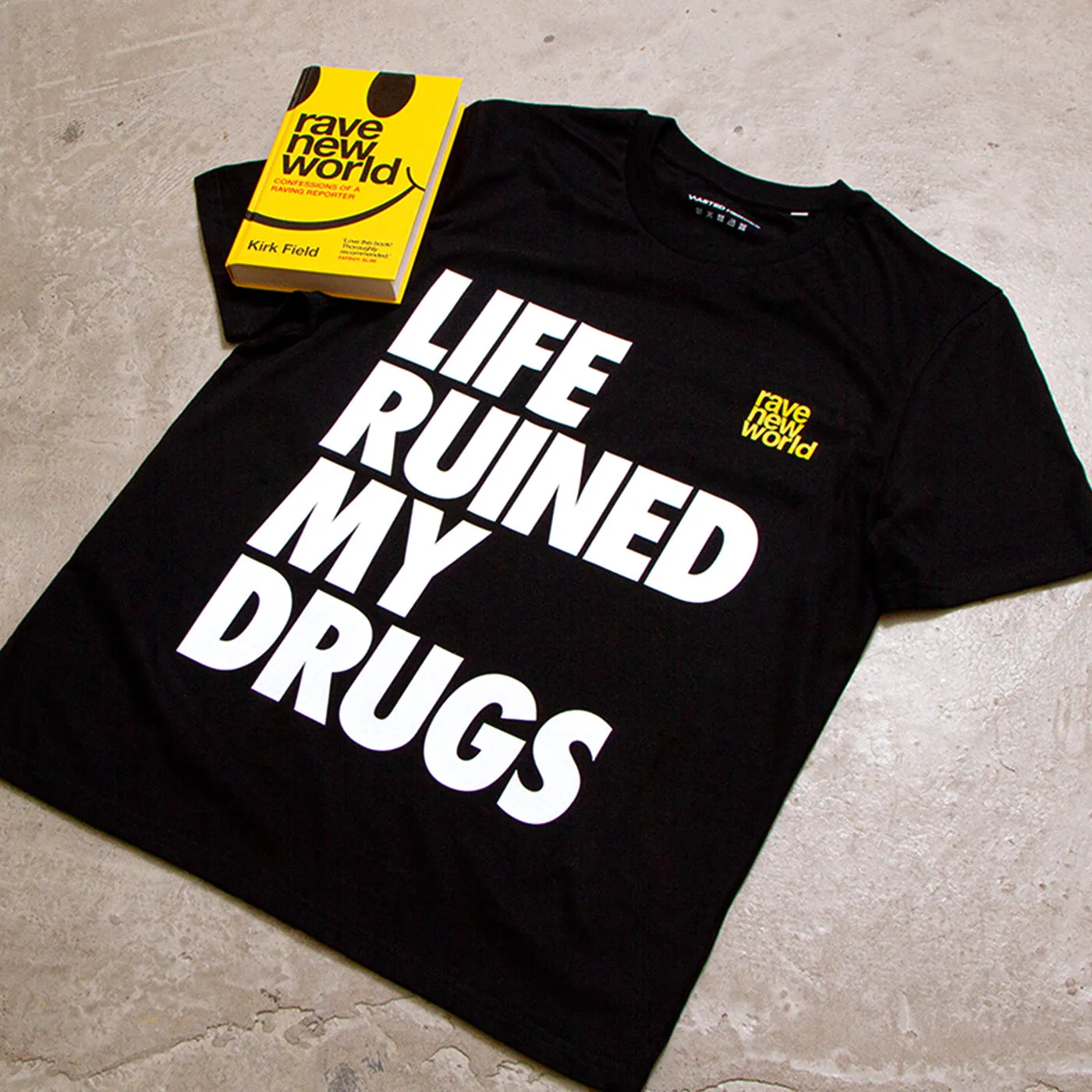 RNW Life Back Print - Tshirt - Black