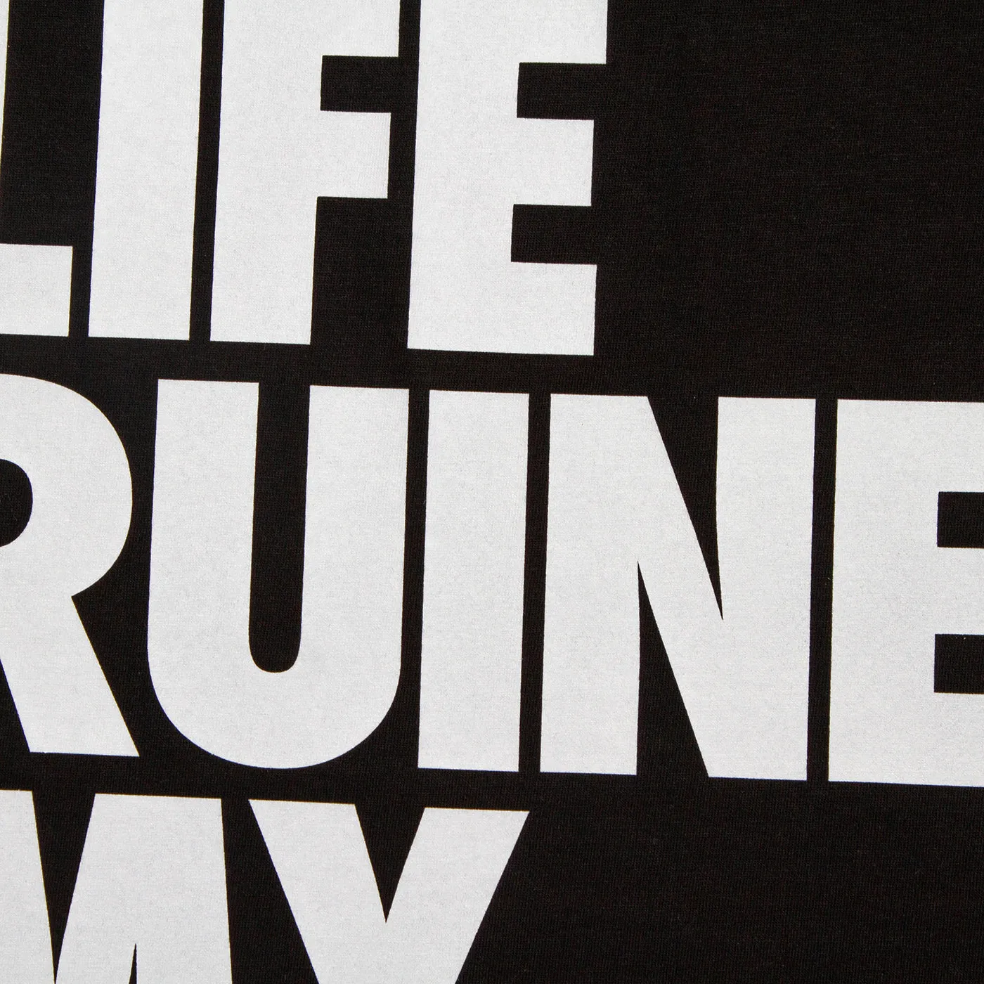 RNW Life Back Print - Tshirt - Black