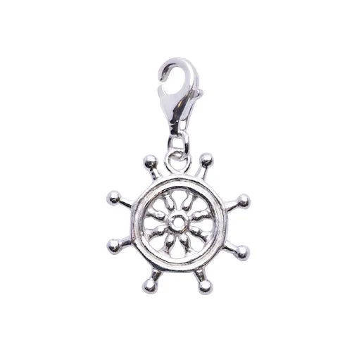 Silver Sailor Wheel Charm