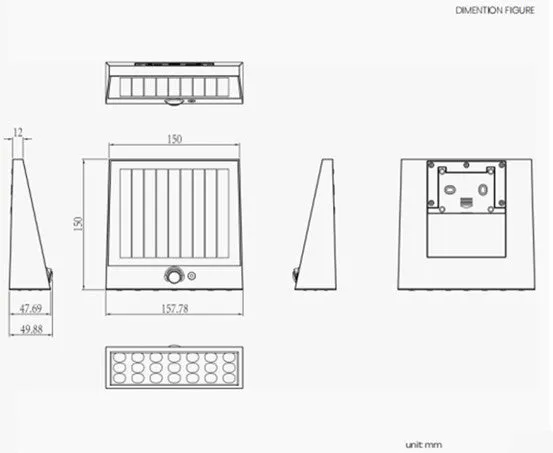 Solar Wall Pack Sticking #6979