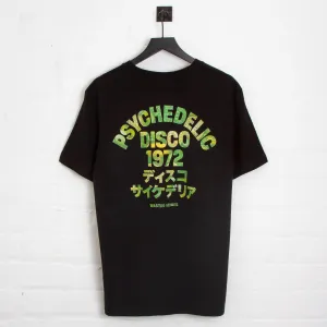 Terrarium 1972 Psychedelic Disco Back Print - Tshirt - Black