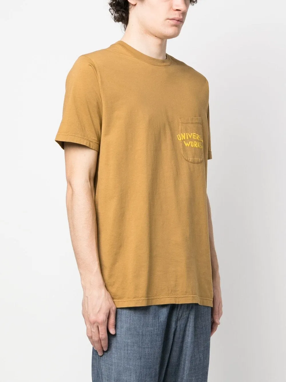 UNIVERSAL WORKS T-shirts and Polos Brown