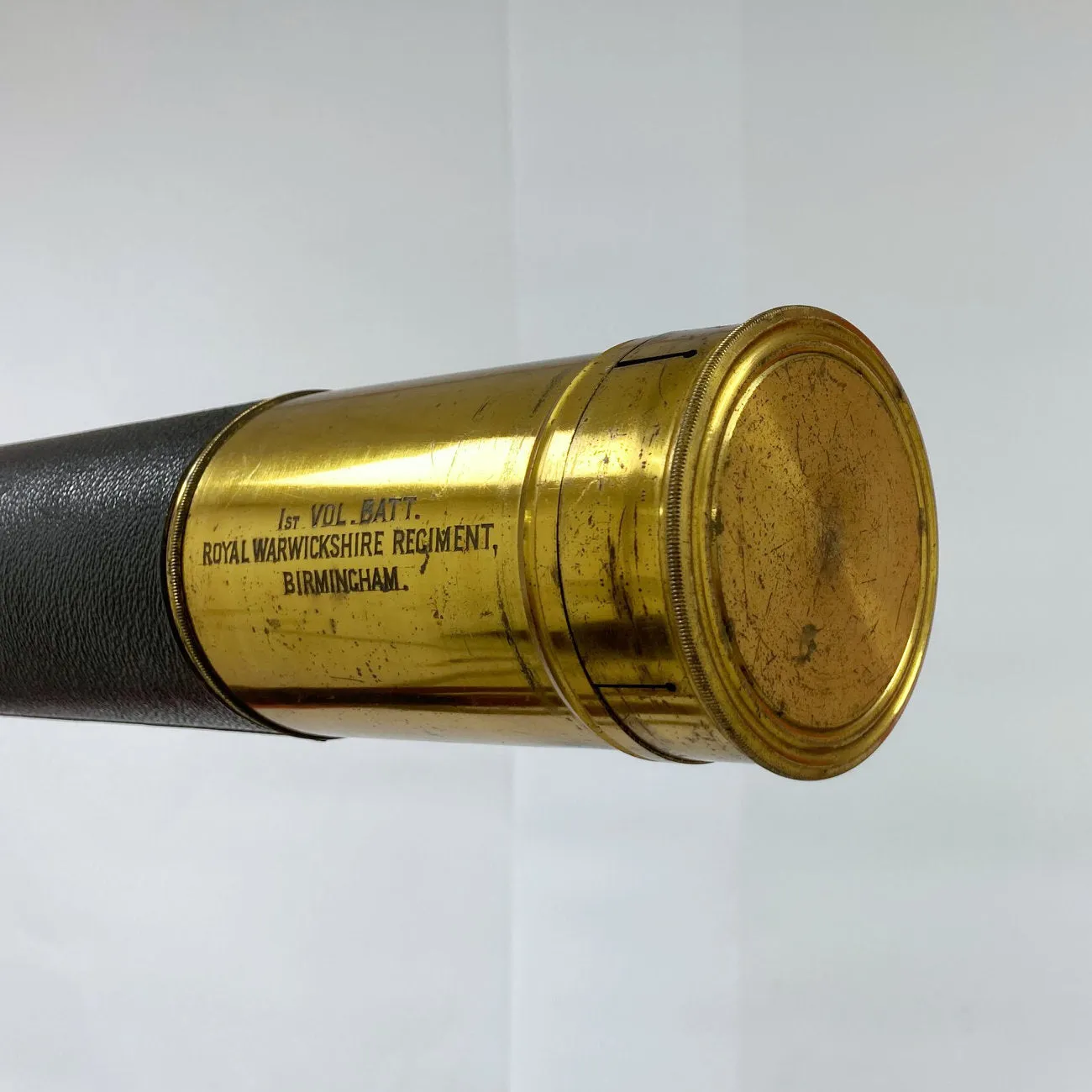 Victorian Boer War Period Telescope by Gregory for the Royal Warwickshire Volunteers