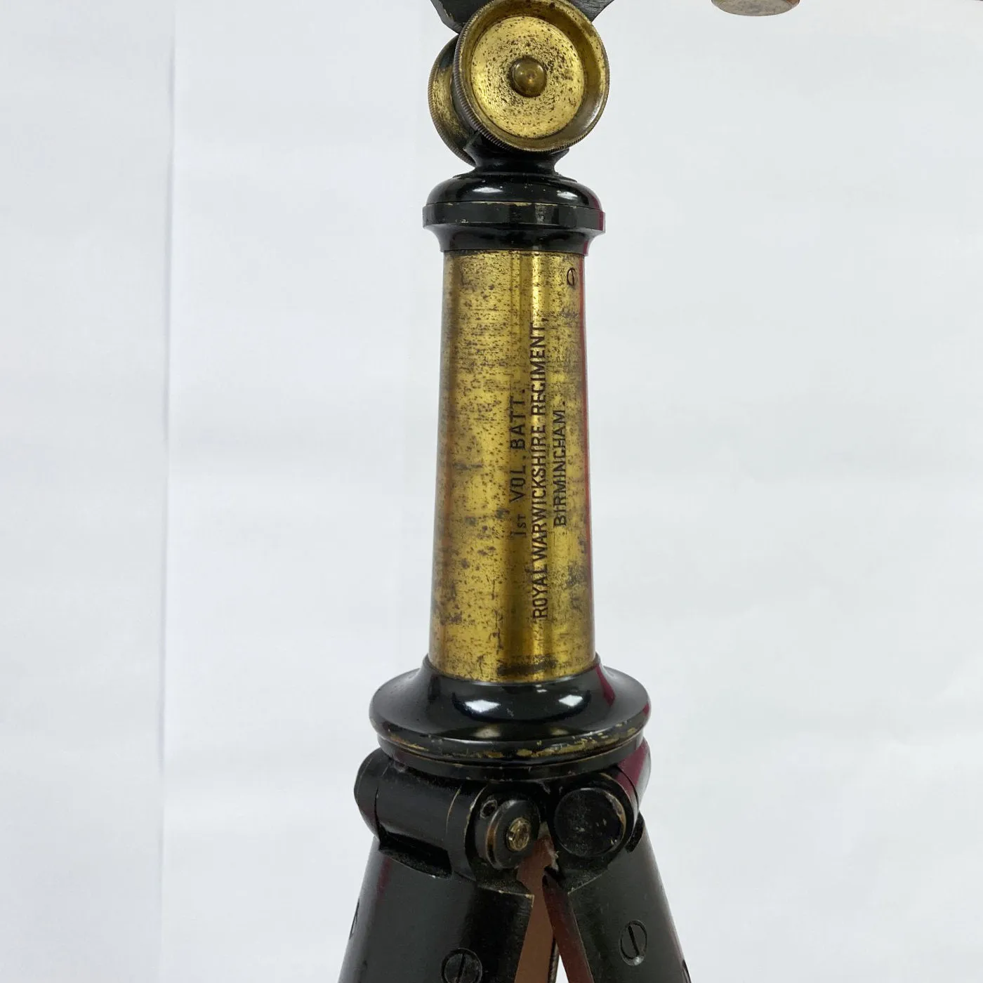 Victorian Boer War Period Telescope by Gregory for the Royal Warwickshire Volunteers