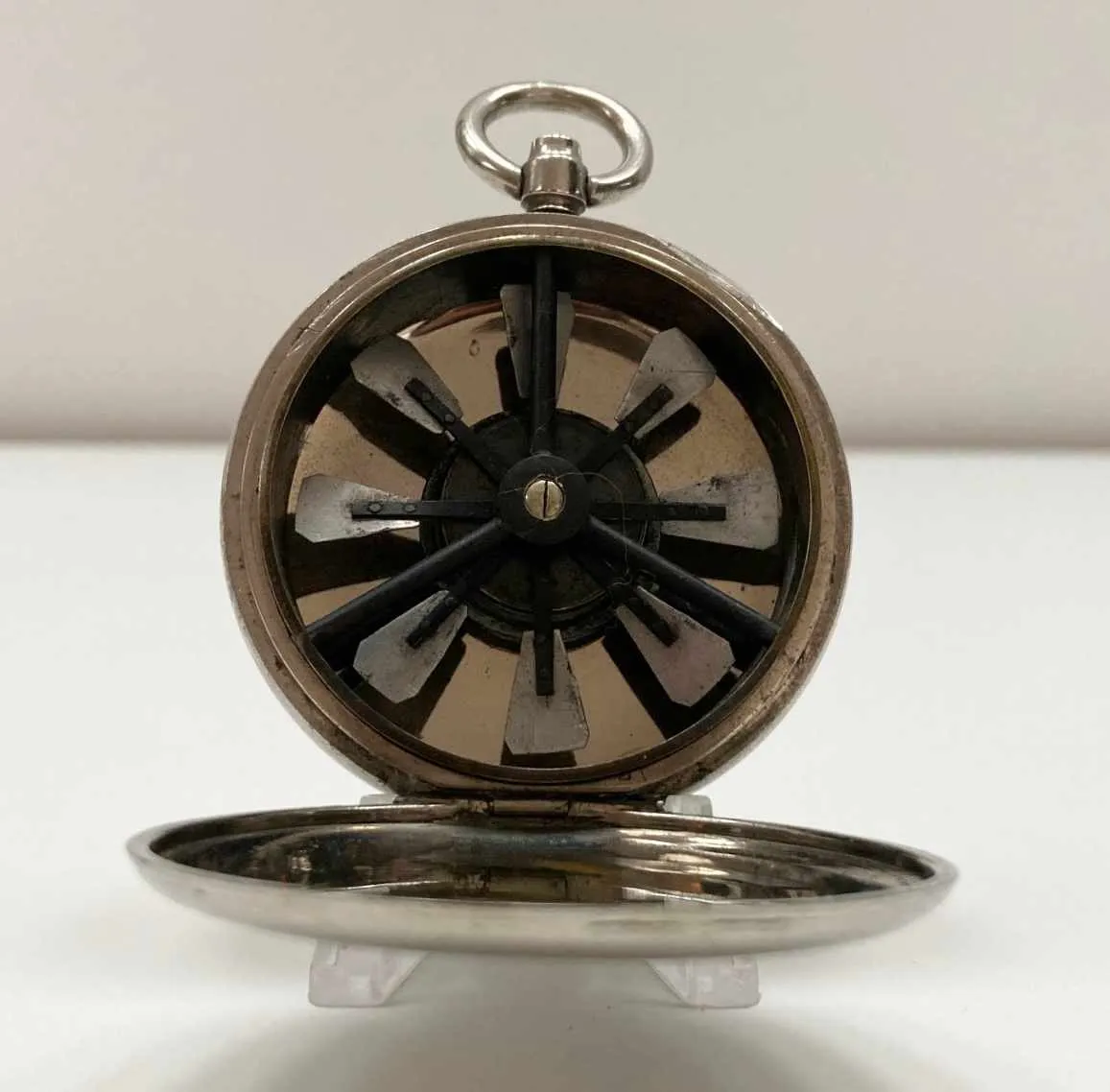 Victorian Miniature Pocket Watch Biram's Anemometer by Wood of Liverpool