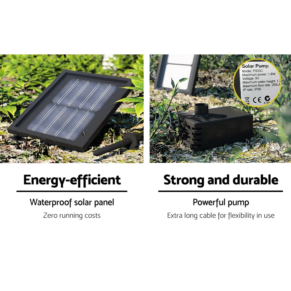 Water Fountain - 3 Tier Solar Powered - Black