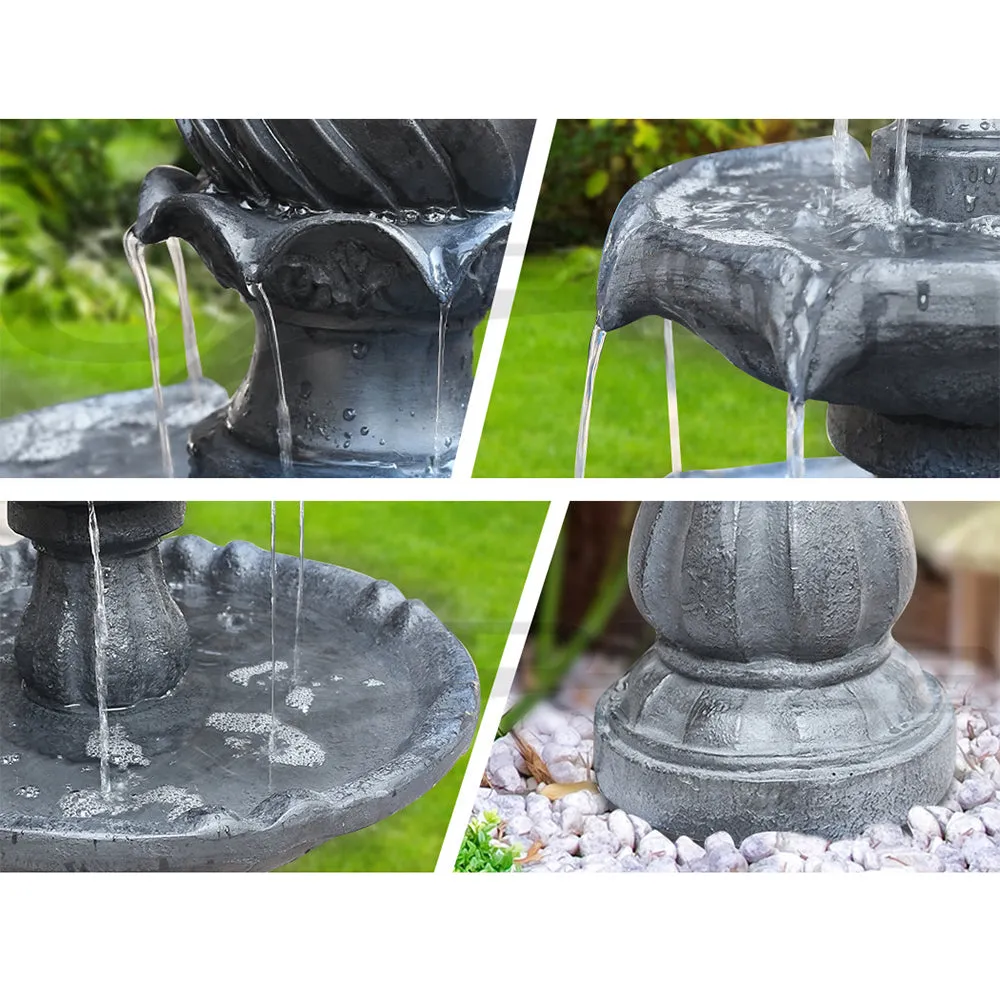 Water Fountain - 3 Tier Solar Powered - Black